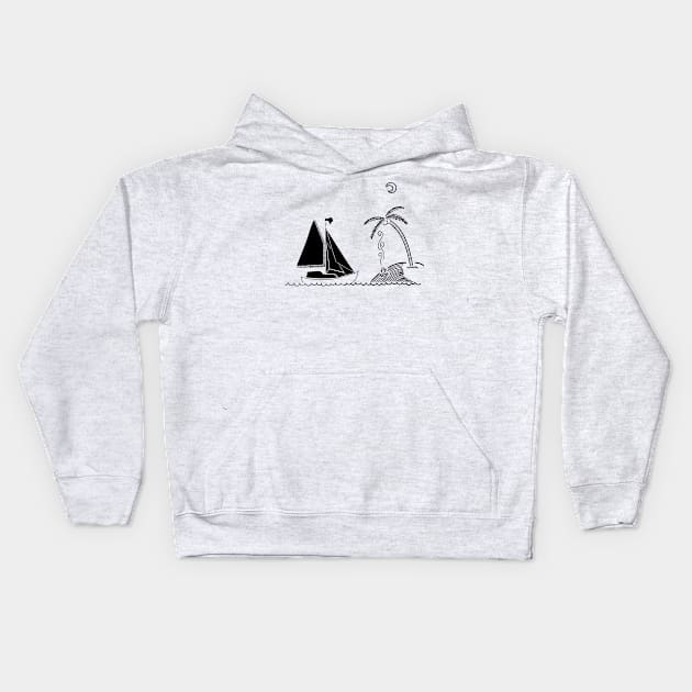 Ship Art Kids Hoodie by Samr Shop